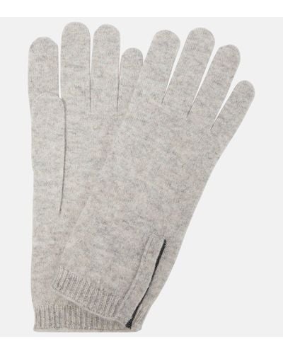 Brunello Cucinelli Cashmere Gloves - Grey