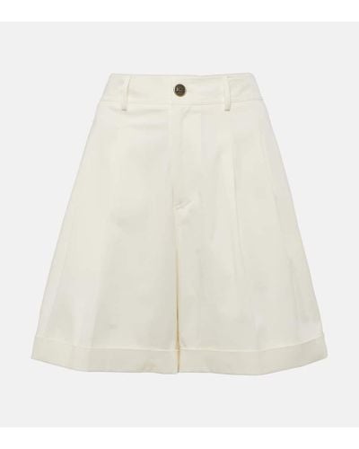 Etro Shorts aus Gabardine - Weiß