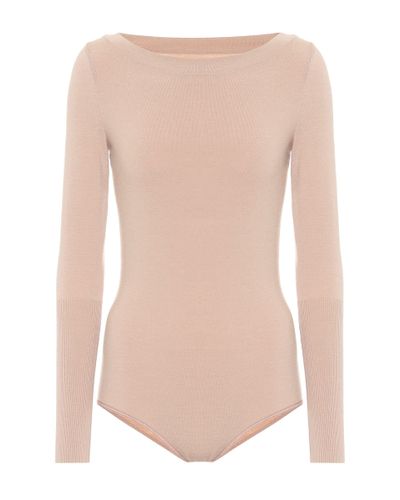 Alaïa Wool-blend Bodysuit - Pink