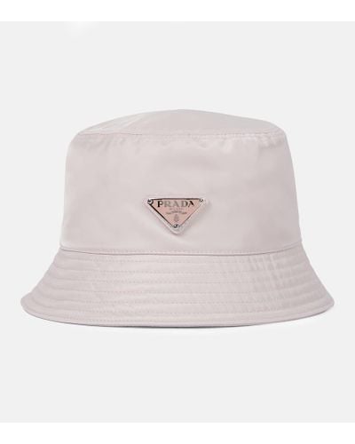 Prada Sombrero de pescador con placa del logo - Rosa