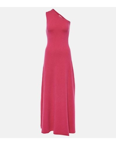 Extreme Cashmere N°301 Swan Cashmere-blend Maxi Dress - Pink