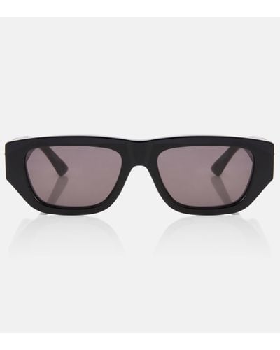 Bottega Veneta Bolt Rectangular Sunglasses - Brown