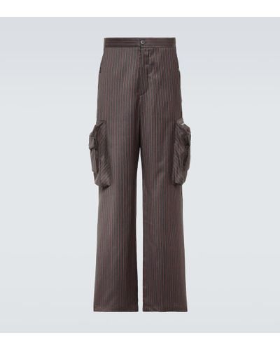 Winnie New York Gabriel Wool-blend Cargo Pants - Brown