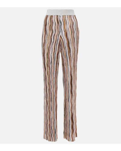 Missoni Sequined Straight Trousers - Natural