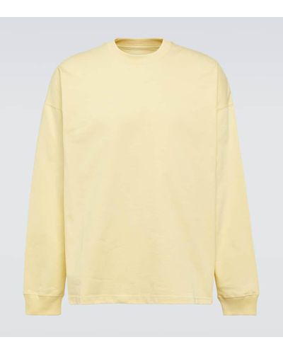 Bottega Veneta Sweatshirt aus Baumwoll-Jersey - Gelb