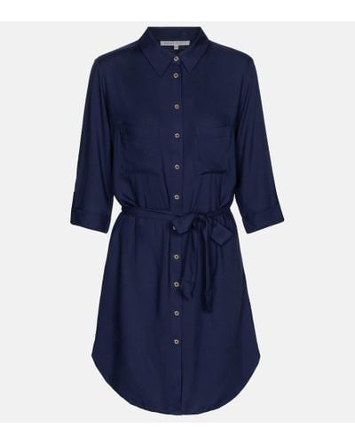 Heidi Klein Core Button-down Shirt Dress - Blue