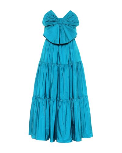 RED Valentino Robe aus Taft - Blau