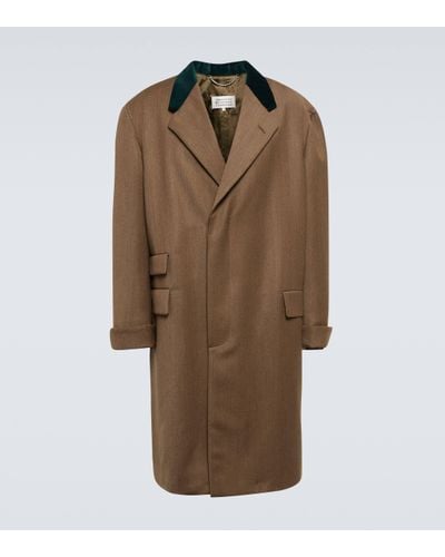 Maison Margiela Work-in-progress Wool Coat - Brown