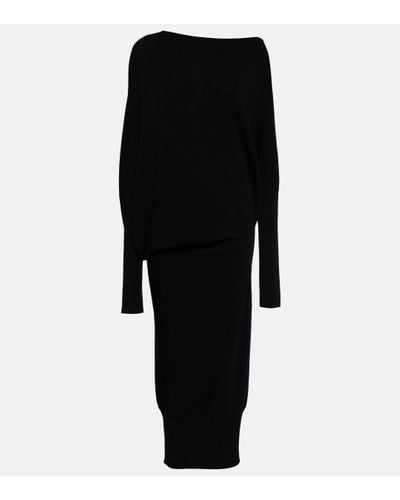 Wolford Draped Jersey Jumper Dress - Black