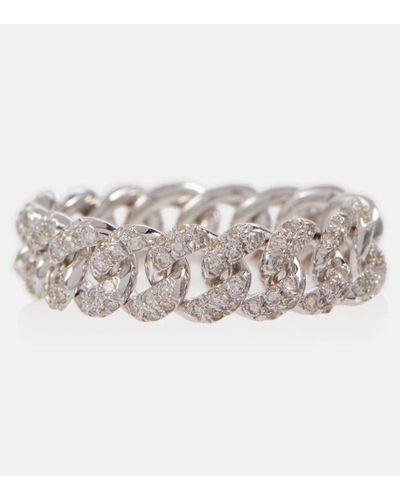 SHAY 18kt White Gold Pave Ring With Diamonds - Metallic