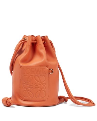 Loewe Paula's Ibiza Sailor Small Bucket Bag - Orange