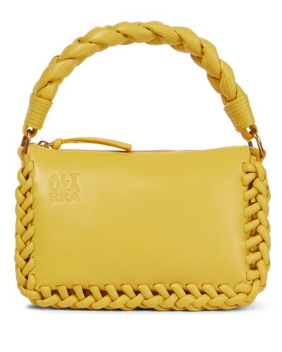 Altuzarra Braided Small Leather Shoulder Bag - Yellow