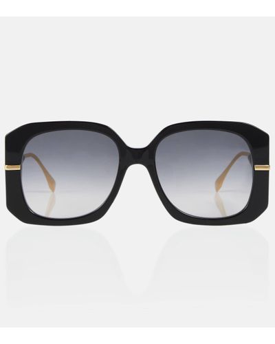 Fendi Graphy Square Sunglasses - Black