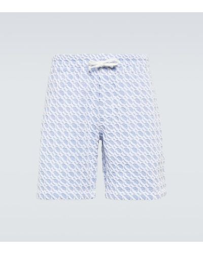Orlebar Brown Shorts Afador de felpa de algodon - Azul