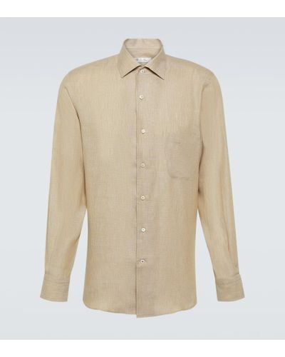 Loro Piana Andre Linen Shirt - Natural
