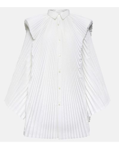 Junya Watanabe Oversize-Hemd aus einem Baumwollgemisch - Weiß