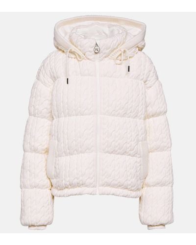 Perfect Moment Kate Cable-knit Wool Down Jacket - Natural