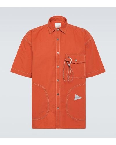 and wander Camisa de mezcla de algodon - Naranja