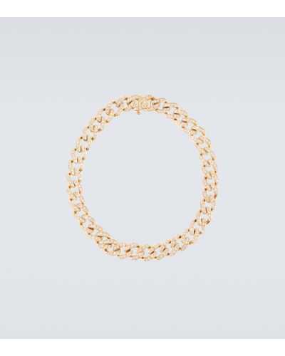 SHAY 18kt Gold Chainlink Bracelet With Diamonds - Metallic