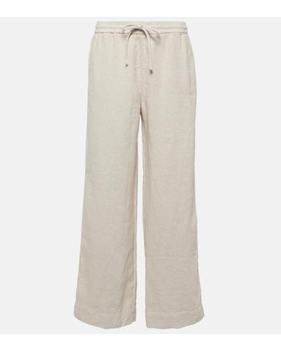 Velvet Gwyneth Linen Wide-leg Pants - Natural