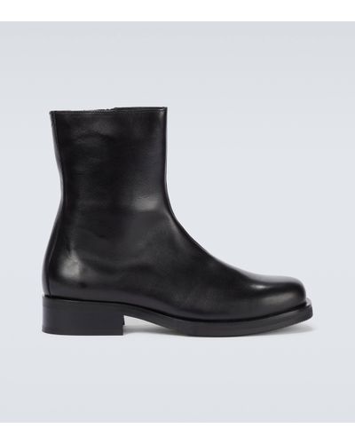 Our Legacy Leather Chelsea Boots - Black