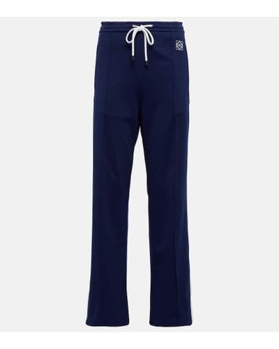 Loewe Pantalones deportivos con anagrama - Azul