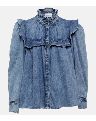 Isabel Marant Idety Denim Shirt - Blue