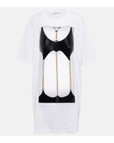 Christopher Kane Embellished Cotton T-shirt - White