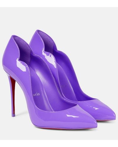 Christian Louboutin Hot Chick Patent-leather Courts - Purple