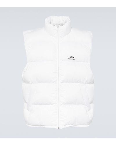 Balenciaga 3b Ski Puffer Vest - White