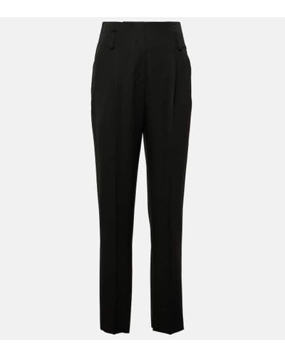 Max Mara Celtico Wool And Mohair Suit Pants - Black