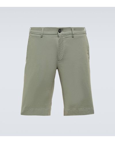 Canali Cotton Twill Bermuda Shorts - Green