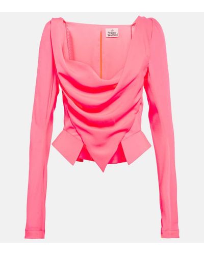 Vivienne Westwood Top aus Crepe - Pink