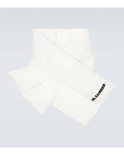 Jil Sander Bufanda de plumas acolchada - Blanco