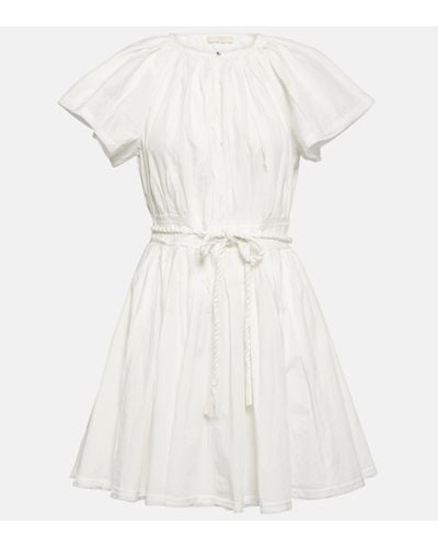 Ulla Johnson Jessa Cotton Poplin Minidress - White