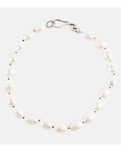 Sophie Buhai Choker Deco con perle - Bianco