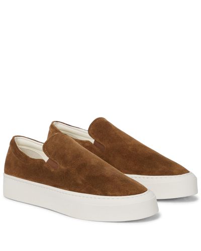The Row Marie H Suede Trainers - Brown