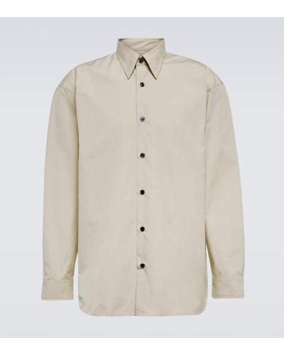 Dries Van Noten Croom Cotton Poplin Oxford Shirt - Natural