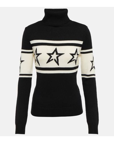 Perfect Moment Chopper Wool Turtleneck Jumper - Black