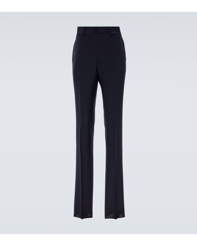 Givenchy Pantalon slim en laine - Bleu