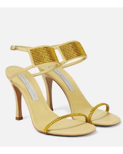 Stella McCartney Sandales Stella 100 a cristaux - Métallisé