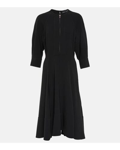 Proenza Schouler Crepe Midi Dress - Black