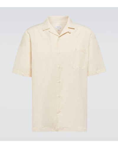 Sunspel Linen Shirt - White