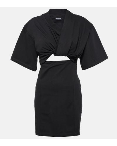 Jacquemus La túnica THISH BAHIA Mini Dress - Negro