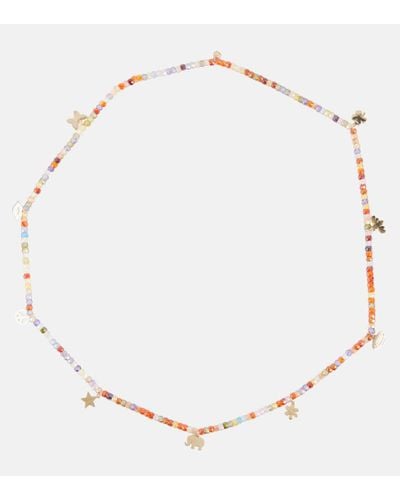 Sydney Evan Halskette aus Zirkon mit 14kt Gelbgold - Natur