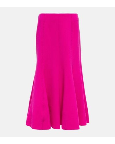 Gabriela Hearst High-rise Virgin Wool Maxi Skirt - Pink