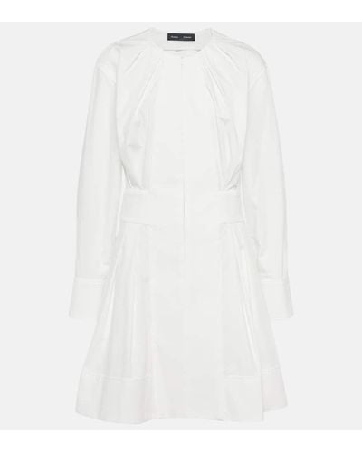 Proenza Schouler Eileen Cotton Poplin Minidress - White