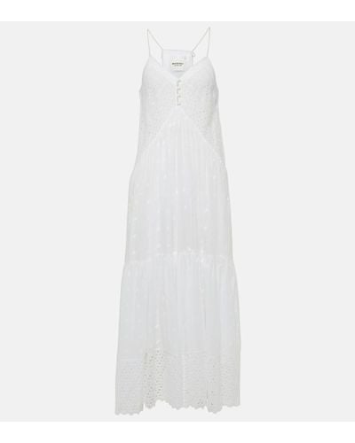 Isabel Marant Langes Kleid "Sabba" - Weiß