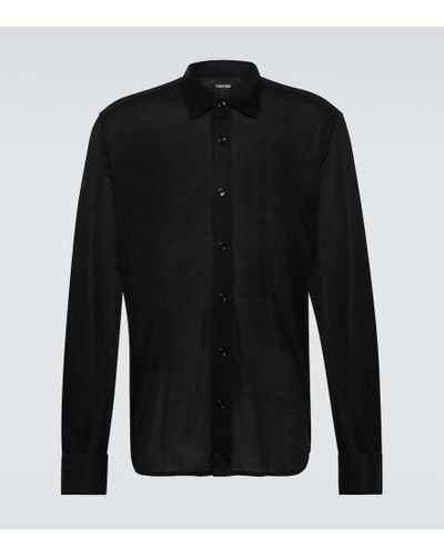 Tom Ford Hemd aus Seide - Schwarz