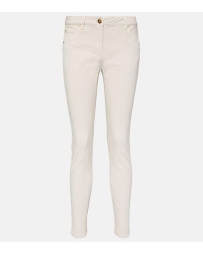 Brunello Cucinelli Mid-rise Slim Jeans - Natural